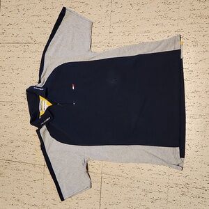 Tommy Hilfiger Spell Out 1/4 Zip Down Polo Shirt Vintage 90s
